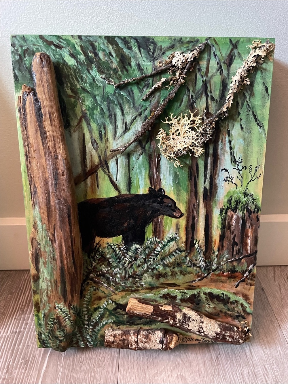 Hand Painted Mixed Media Art Sunshine Coast BC By Cornelia Van Berkel West Coast